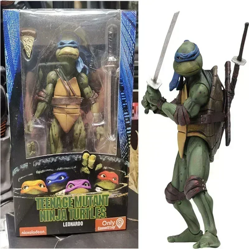 Figurina Anime TMNT Tartarughe Ninja Versione Film 1990 Edizione Limitata Modello d'Azione in PVC Ornamenti Decorativi Regali di Compleanno
