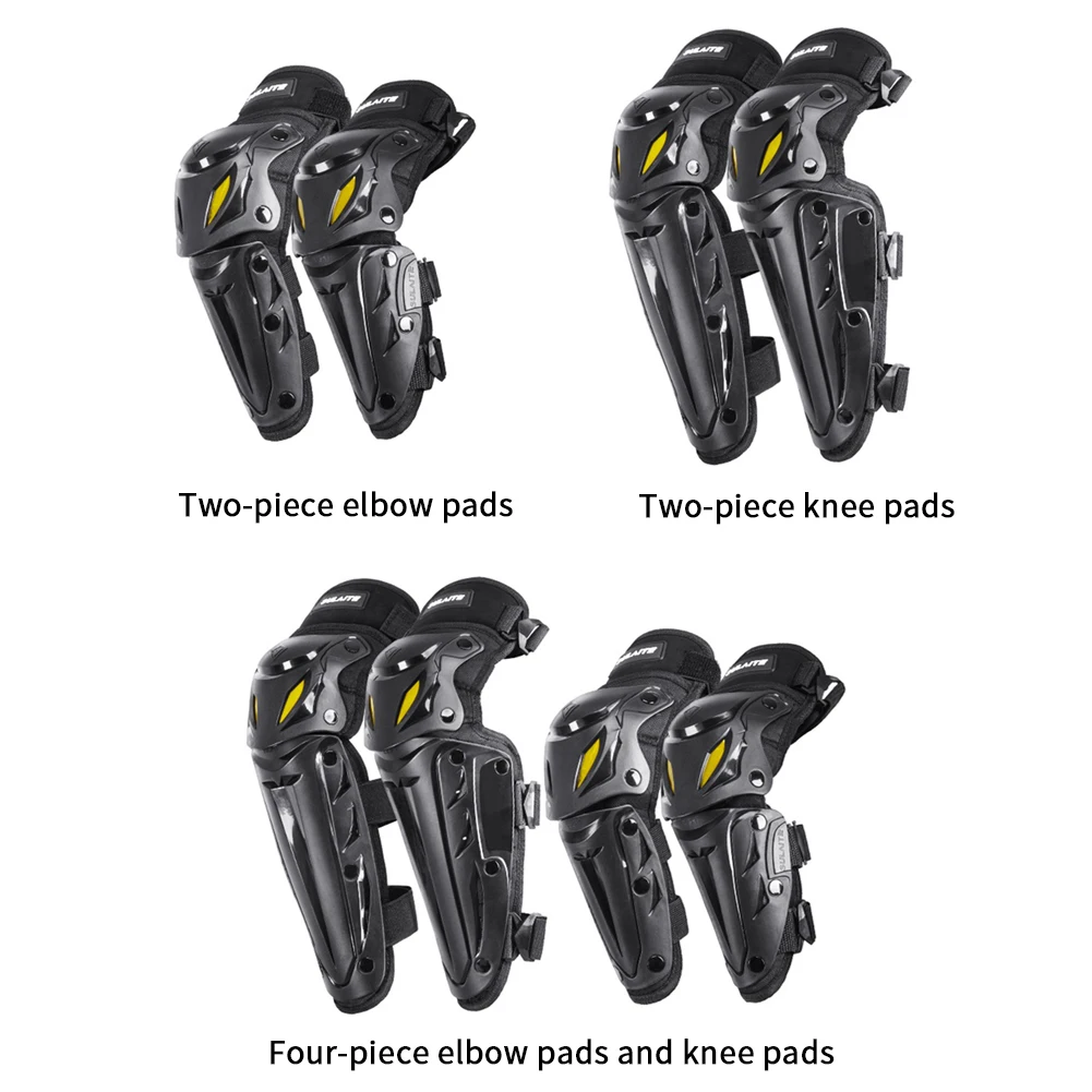 Off-Road Racing MTB Knee Pads Breathable Elbow Knee Combo Protector Motocross Racing Protective Gear for MTB Riding Off-Road