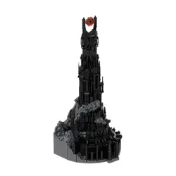 5996 Pieces Movie Fortress LOTR Barad-dur UCS Scale Orthanc Medieval Castle Building Blocks Toy