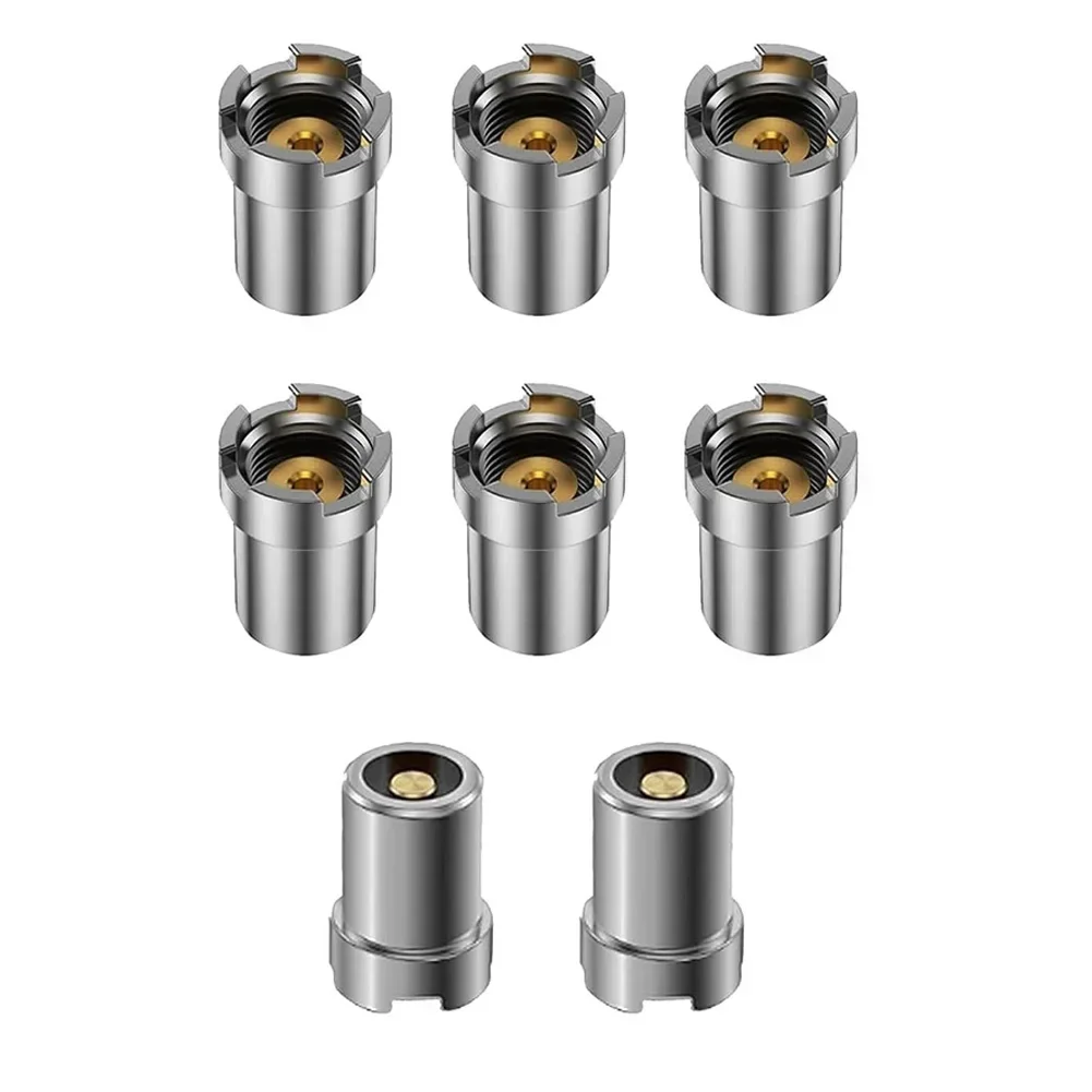 

8pcs Thread Adapter Magnetic 510 Thread Adapters For Durable Easy-to-Use Repair Connectors Magnetic Threaded Ring Adapter