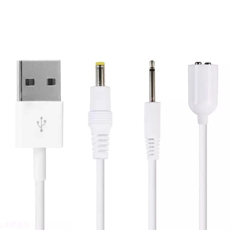 1pc Replacement DC Charging Cable 2.5mm USB Adapter Cord Fast Charging Cord  For Most Wand Massager Adult Massager Accessories