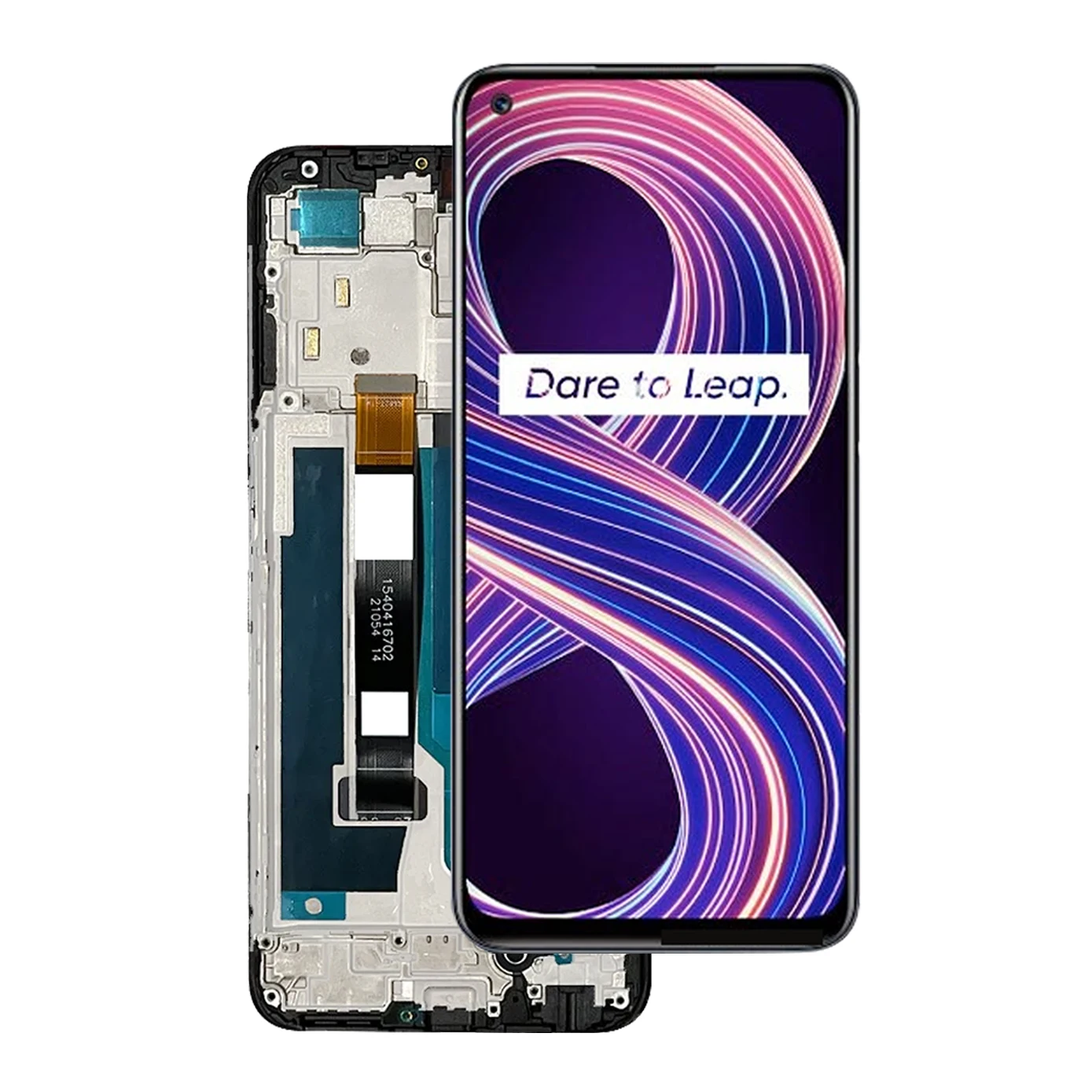 Realme 8 5G LCD 디스플레이 터치 스크린, 프레임 디지타이저 어셈블리 포함, RMX3241, 100% 테스트 완료, 6.5 인치