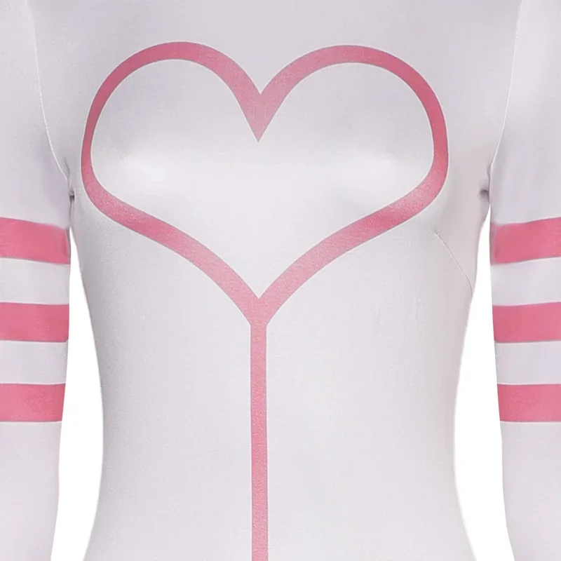 Angel Dust Girls Cosplay Jumpsuits Costume Anime Cartoon Inn Roleplay Pink Bodysuits Women Disguise Clothing Halloween Outfits image 4