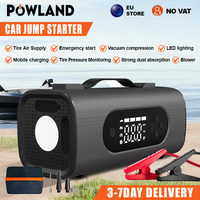 26800mAh Multifunctional 8-In-1 150PSI Car Emergency Start Power Portable Vehicle Mounted Inflation Pump Electric Vacuum Cleaner