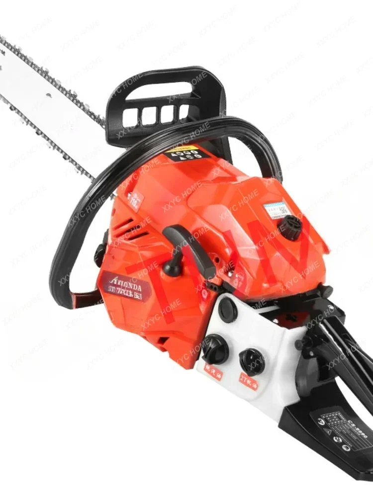 88.8KW 98CC Handle Chainsaw 4-stroke Air Cooled Gasoline Chain Saw Machine Cutting Wood Woodworking Tools 23800rpm