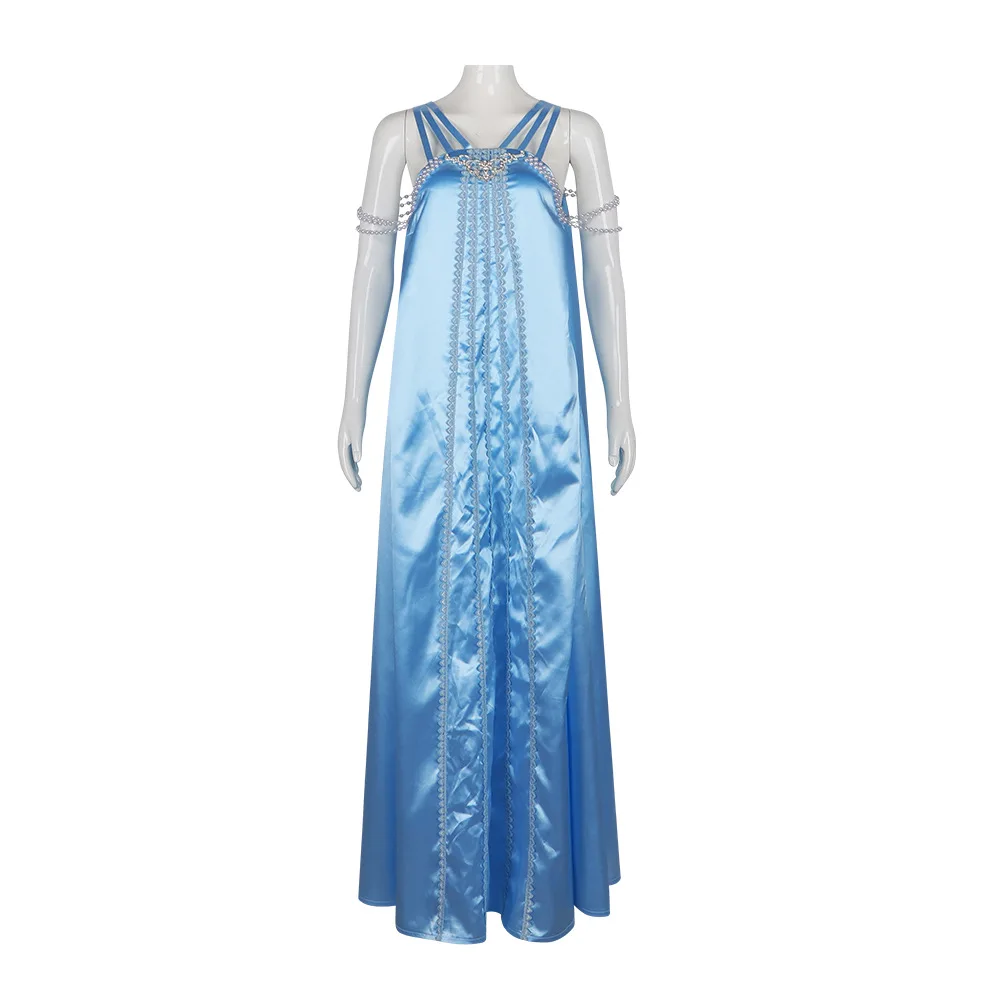 

Costume, Padmé Amidala's Bright Blue Long Dress Cosplay Halloween Costume