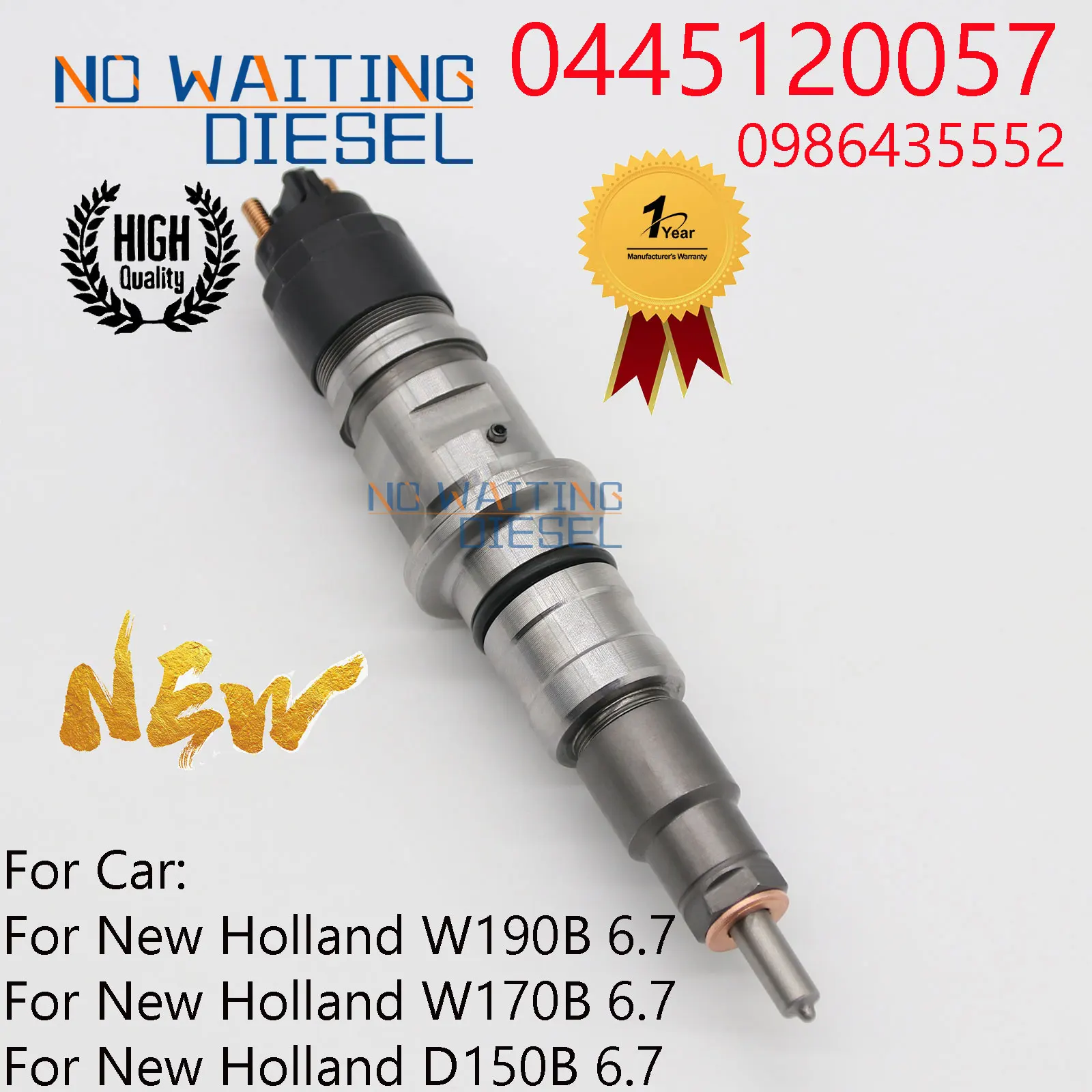 

0445120057 Common Rail Injector 0 445 120 057 Fuel Injector Part Number 0986435552 For CASE IVECO NEW HOLLAND 2854608