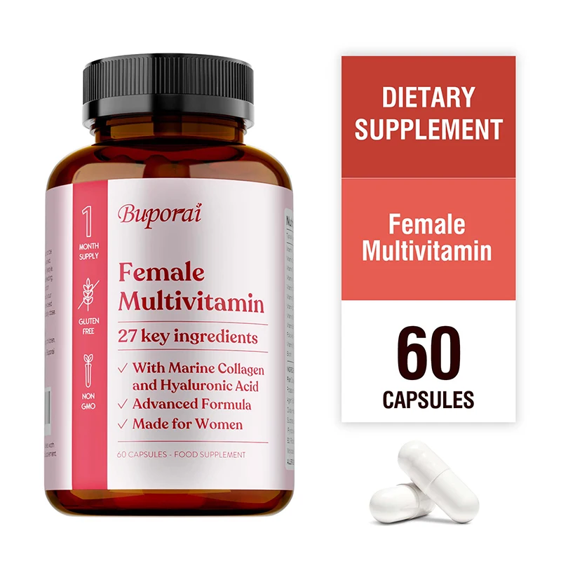 

Female Multivitamin - Overall Health and Immune Support, Bone, Heart, Muscle, Skin Health, Vitamins A, D3, C, E, K1, B1, B2, B12