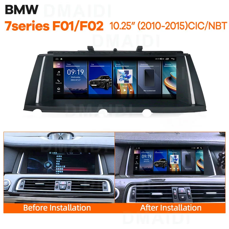 Android 14 Autoradio Carplay Voor BMW 740 Serie F01 F02 Android Auto 8 Core Auto Video Player Auto multimedia Speler Navigatie