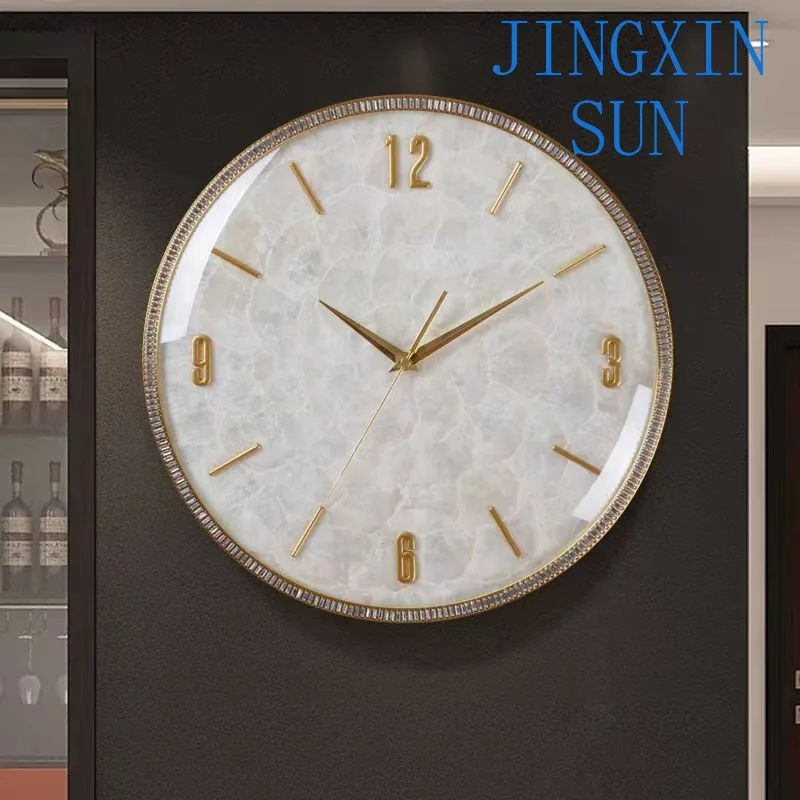 Shell Wall Clock Modern Brass Minimalist Luxury Aesthetic Large Clocks Silent Elegant Decorative Living Room Watches
