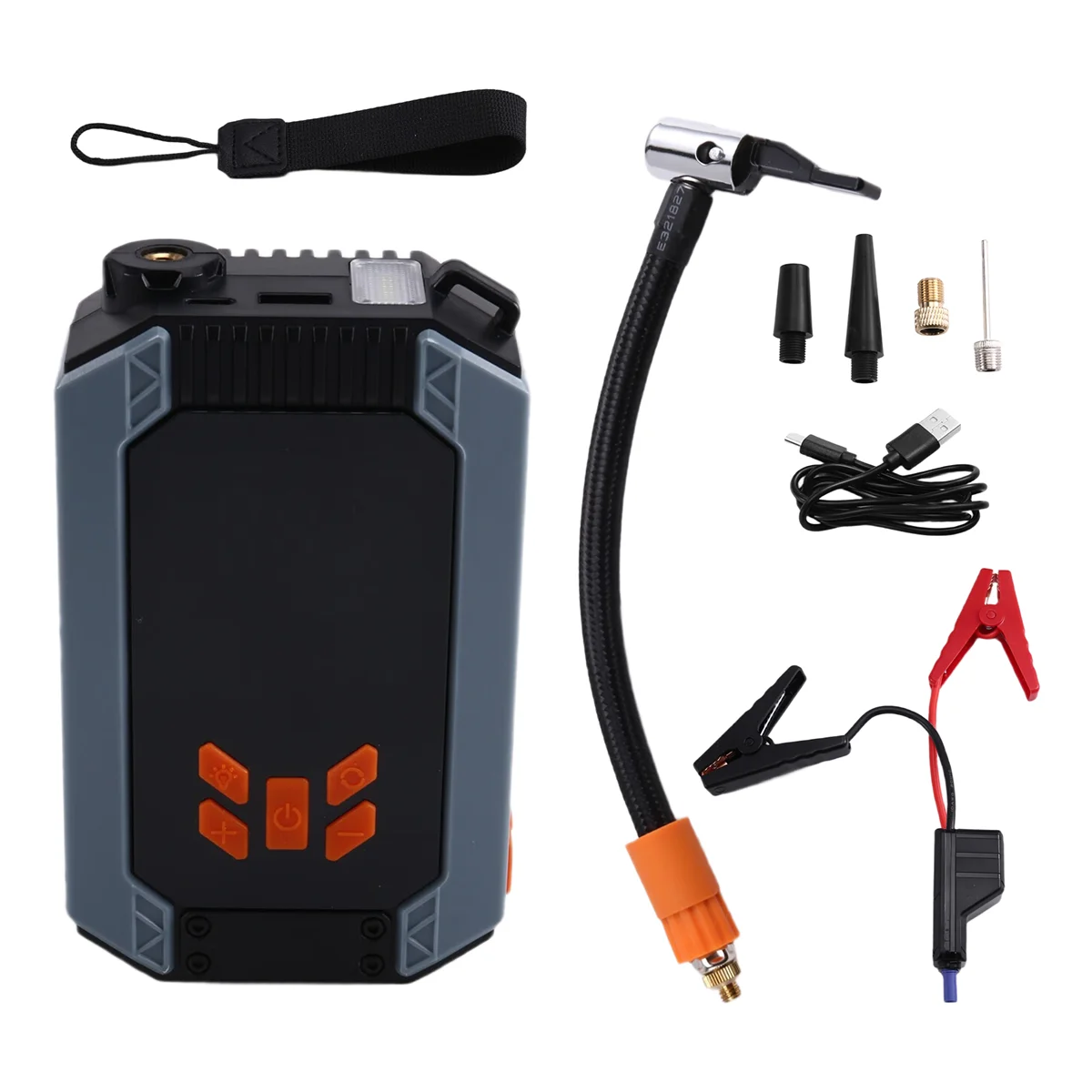 مضخة هواء محمولة للقفز والسيارة 150 رطل لكل بوصة مربعة ضاغط هواء قوة البنك الداعم جهاز السيارة منفاخ إطارات السيارات