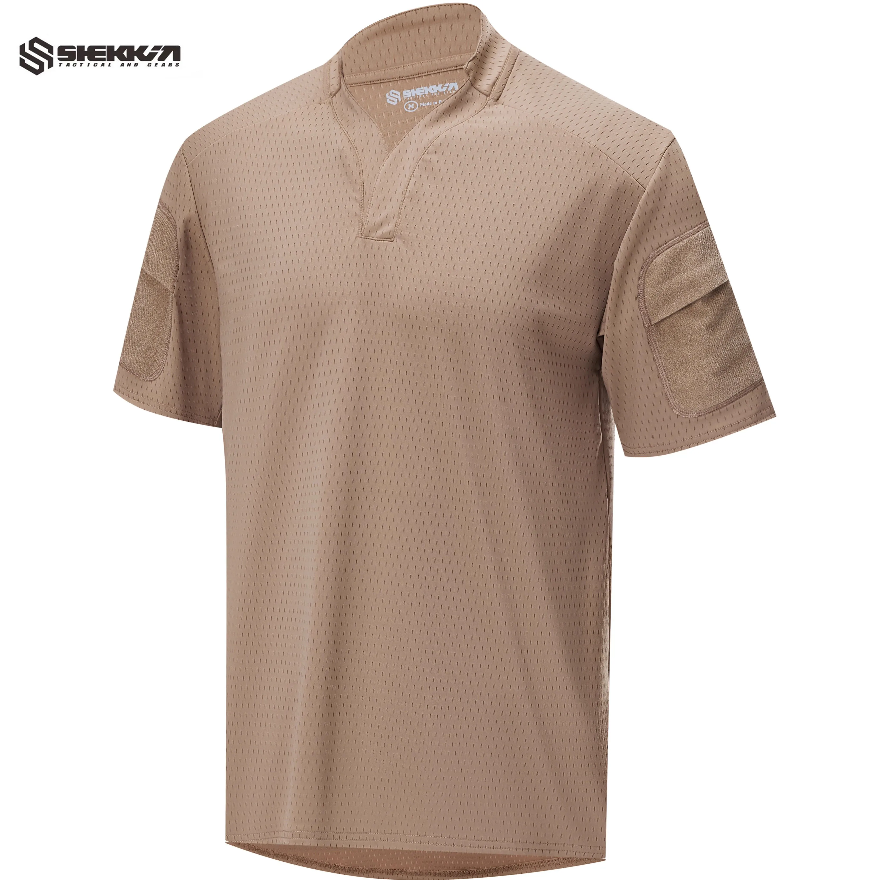 

Shekkingears CAG Тактическая быстросохнущая футболка с коротким рукавом Дышащая рубашка