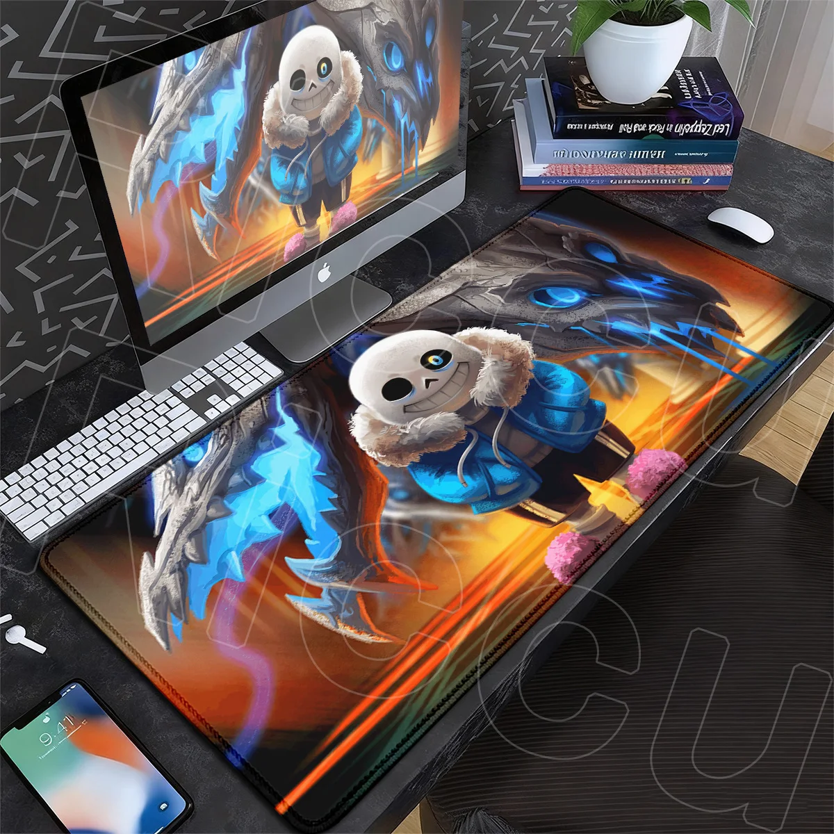 900x400mm Notebook-Tastatur-Desktop-Teppiche PC-Gamer-Schrankmatten U-Undertale Gaming-Mauspad Große Waschbare Dekorations-Mausmatte – Detail 11