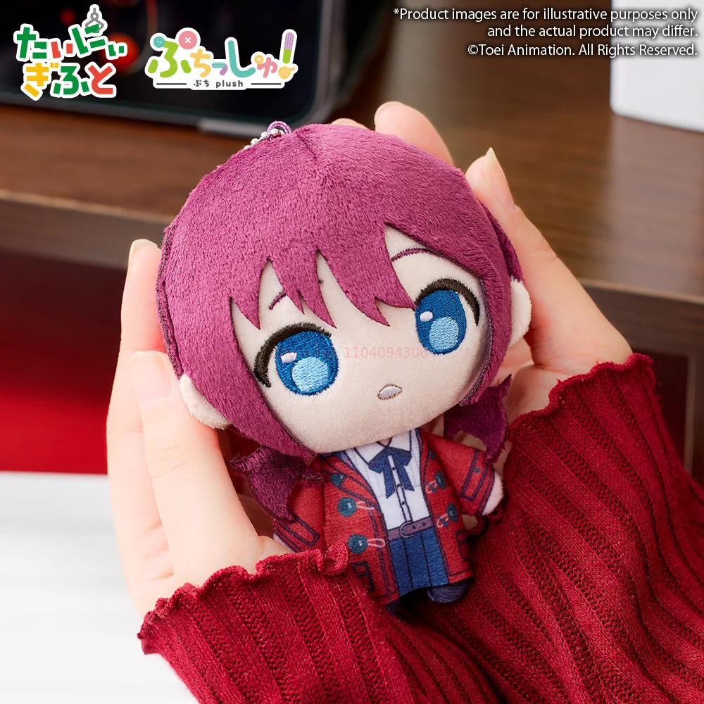 En Stock, muñeca de algodón de 12cm, banda de chica llorando, modelo de personaje periférico de animé, Mini juguetes de peluche, regalos sorpresa de cumpleaños para niña bonita