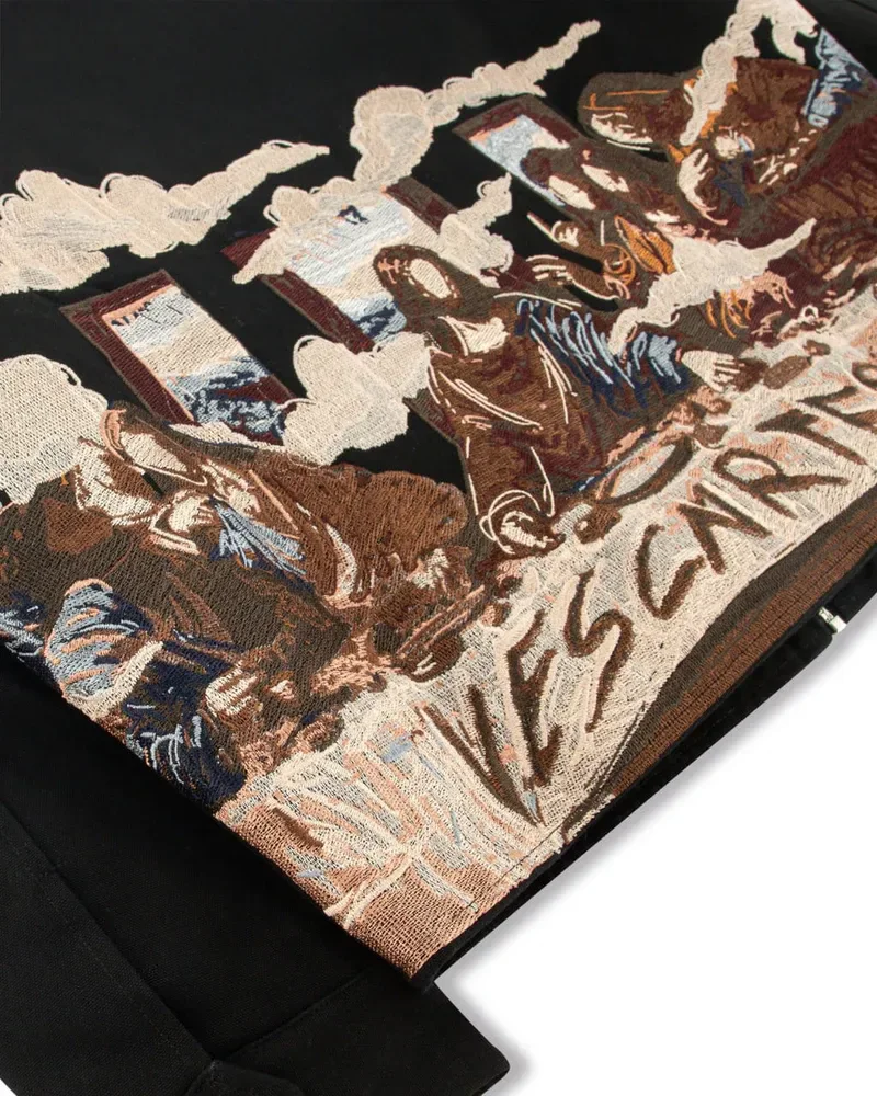 

NEWStreetwear Fashion Retro Leather Jacket for Mens and Womens American Hip Hop Embroidery Oversized Motorcycle Casual Coat