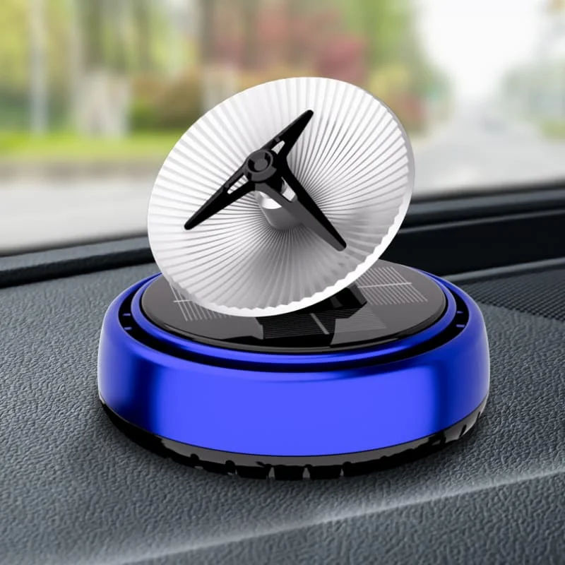 Solar Powered Rotating Radar Car Air Freshener Satellite Dish Perfume Dashboard Ornament Auto Interior Decoration Gift