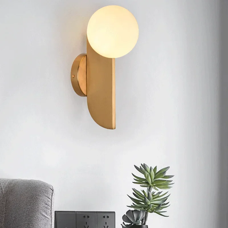 Nordic Minimalist Style Creative Golden Note Wall Light Living Room Bedroom Study Light Luxury Decoration Lighting Wall Lamp