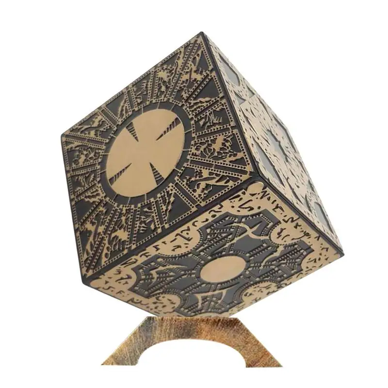 1:1 Hellraiser Cube Puzzle Box Removable Movie Series Cube Full Feature Needle Prop Model Figure Toy Work Lemarchand's Lament