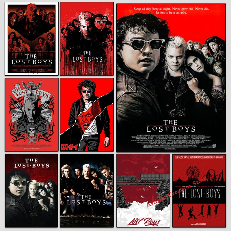 Lost Boys 1987 Classic Movie Print Art Canvas Poster, Living Room Decoration, Home Wall Picture