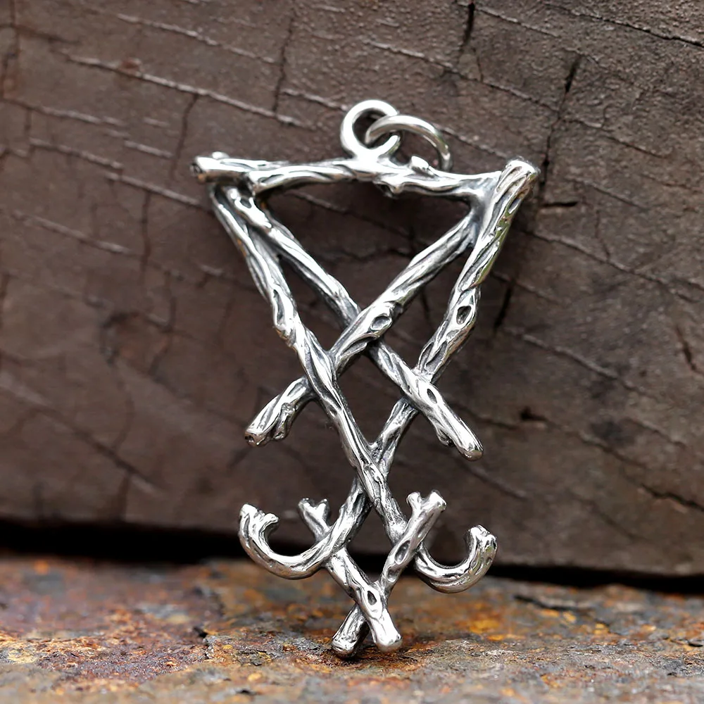 Neue klassische lucifer anhänger halskette für mann edelstahl gutes detail mode religion schmuck für geschenk versand kostenfrei