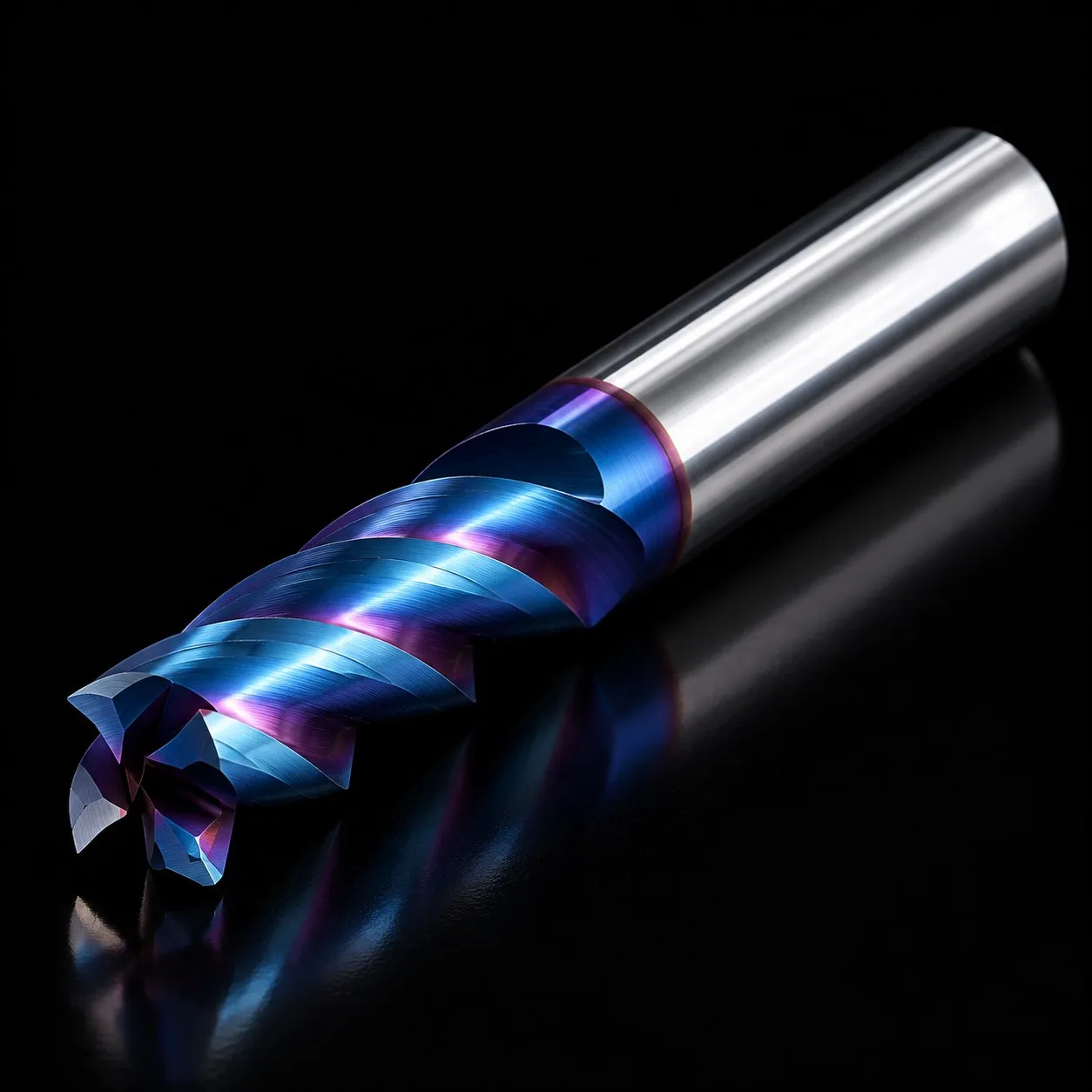 XUHAN Schaftfräser, HRC65, 4 Schneiden, 4mm 5mm 6mm 8mm 10mm 12mm, Metallfräser, Hartmetall, Wolframstahl, Fräswerkzeug, Schaftfräser – Detail 1