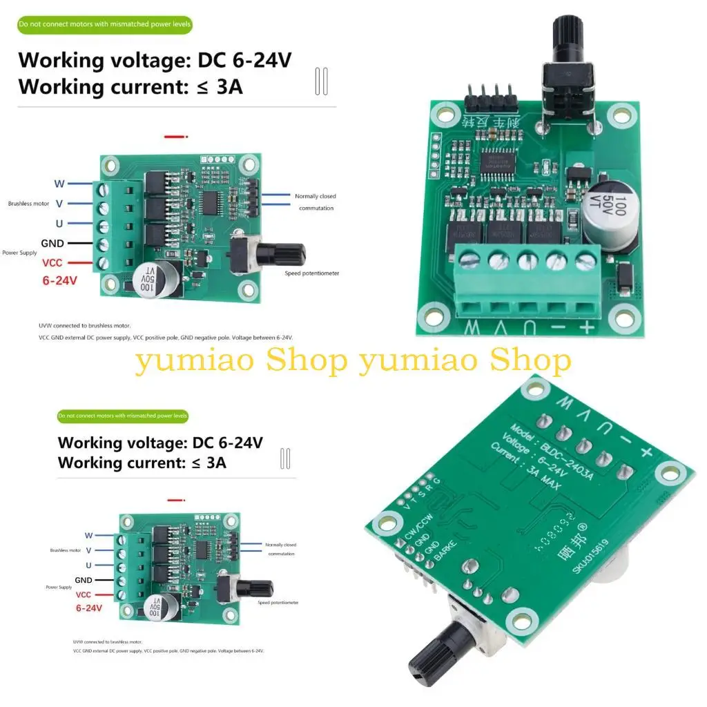 587B Motor Controller Board 6 24V Input for DIY Projects and Electronic Repairs