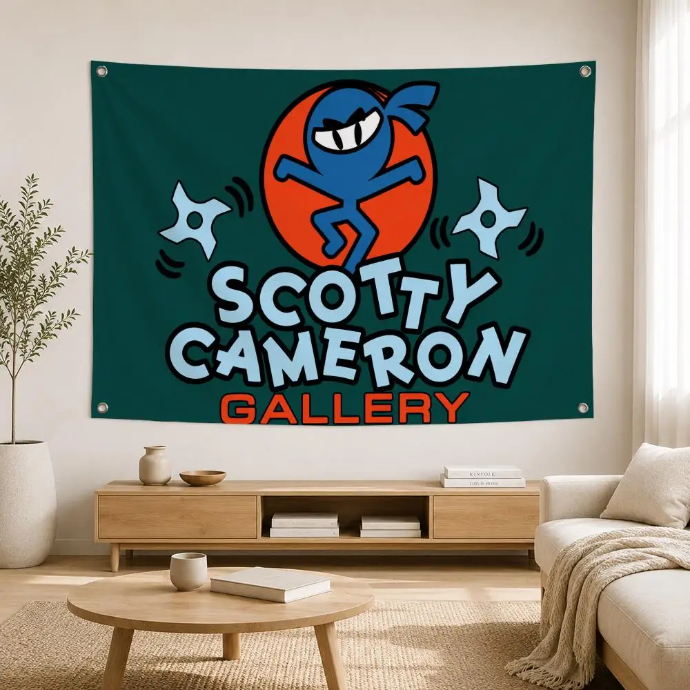 Golf-Marke Scotty Cameron Flaggen für Haus, Hof, Garten, Wandbehang, Innen- und Außenbereich, Banner-Dekoration für Terrasse, Hintergrundkunst – Detail 6
