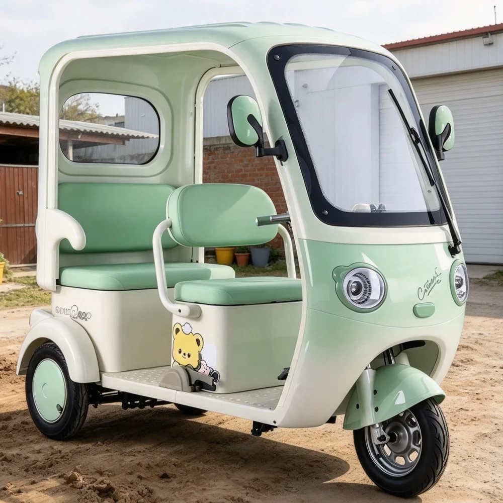 Factory direct electric three wheel scooter, multiple color options, household electric trike for daily commuting use