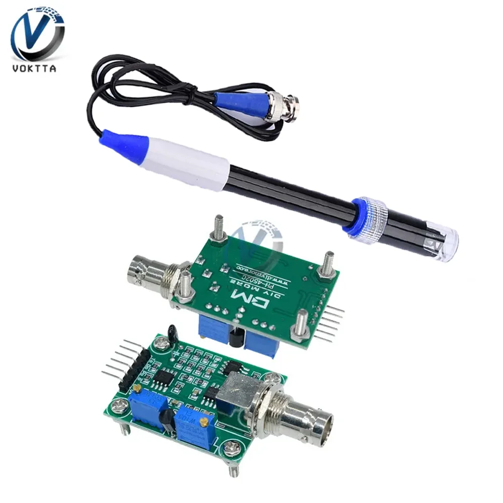 Liquid PH Value Detection detect Sensor Module Monitoring Control Board For Arduino BNC Electrode Probe Controller Dropshipping