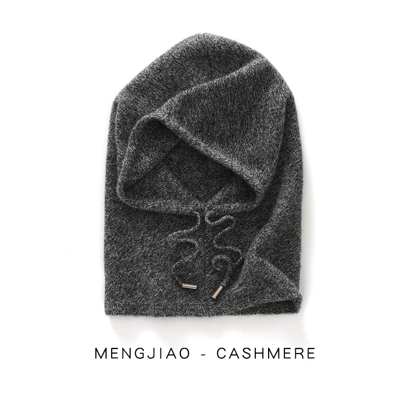 ATTYYWS 2025 Autumn and Winter European and American Trendy New Women's Knitted 100% Cashmere Hoodie, Fashionable and Versatile