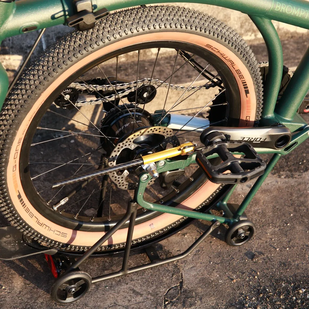 Mr.TiPARTS  Carbon Fiber Kickstand for Brompton G Line 20 Inch 406 Folding Bike Side Stand - view 5