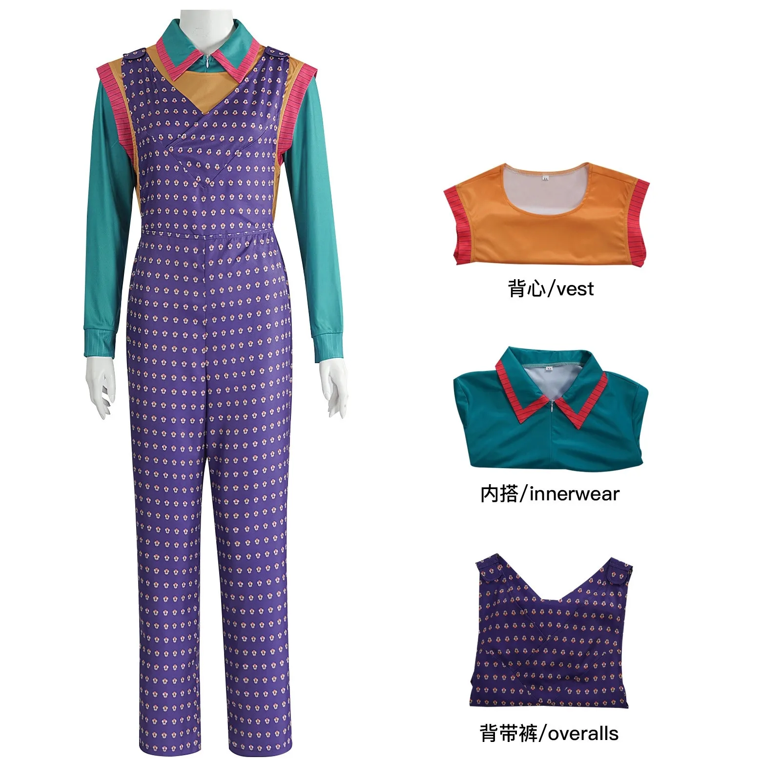 

Костюм для косплея из фильма Holly Wheeler, рубашка, комбинезон, униформа, карнавальный костюм на Хэллоуин