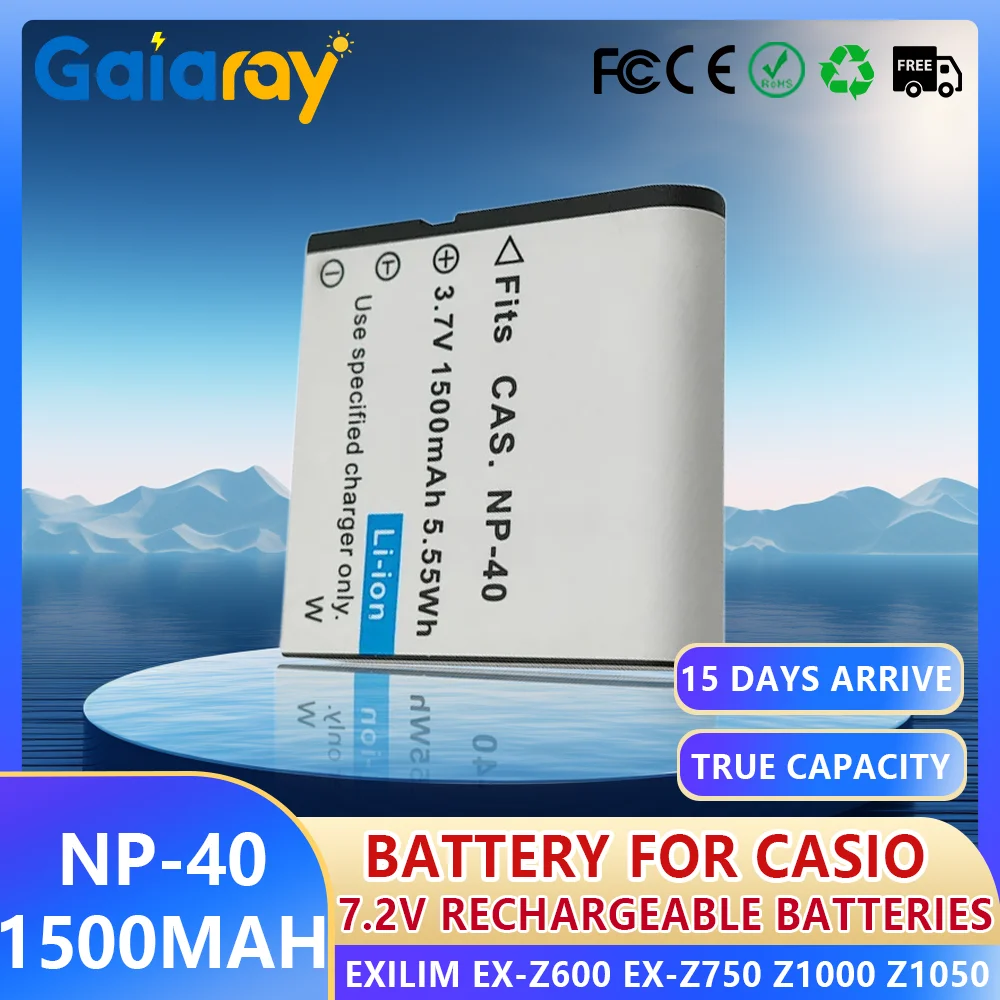 

1-4Pcs NP-40 CNP-40 Rechargeable Li-ion Battery for Casio Exilim EX-Z600 EX-Z750 Z1000 Z1050 Z1080 FC100 FC150 P505 P600 P700