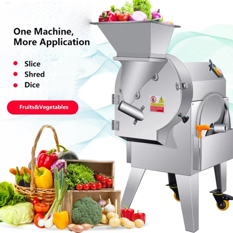 Automatic Electric Vegetable Onion Potato Cube Cutter Slicer Dicer for Restaurant Food Processor view 3