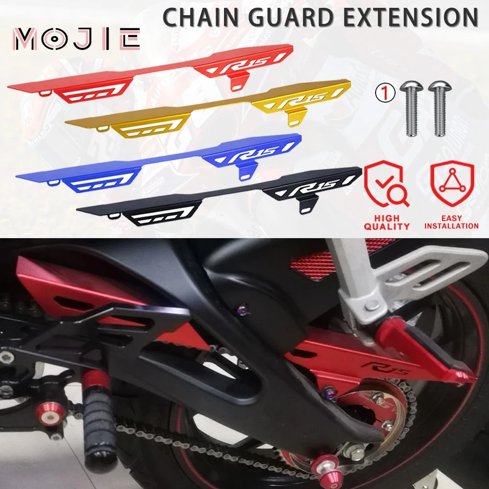 

Motorbike Accessories For Yamaha YZF-R15 YZFR15 V3 2017 2018 2019 2020 Aluminum YZF R15 V3 Sprocket Cover Chain Guard Protector