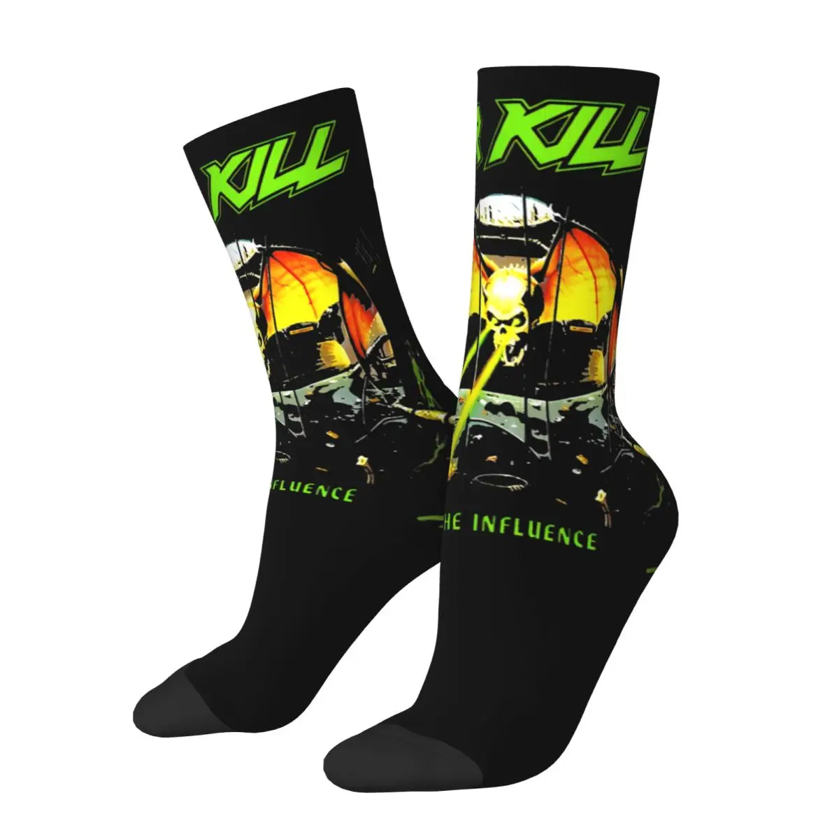 Unisex Overkill Heavy Metal Rock Band Outfits Socks Non-slip Socks Cute For Daily Wear