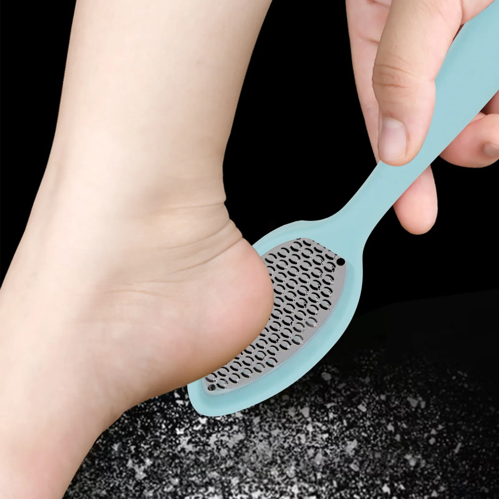 2Pcs Foot Rasp Callus Remover Ergonomic Metal Foot File for Wet Use Dead Skin Hard Skin Remover Pedicure Tool Feet