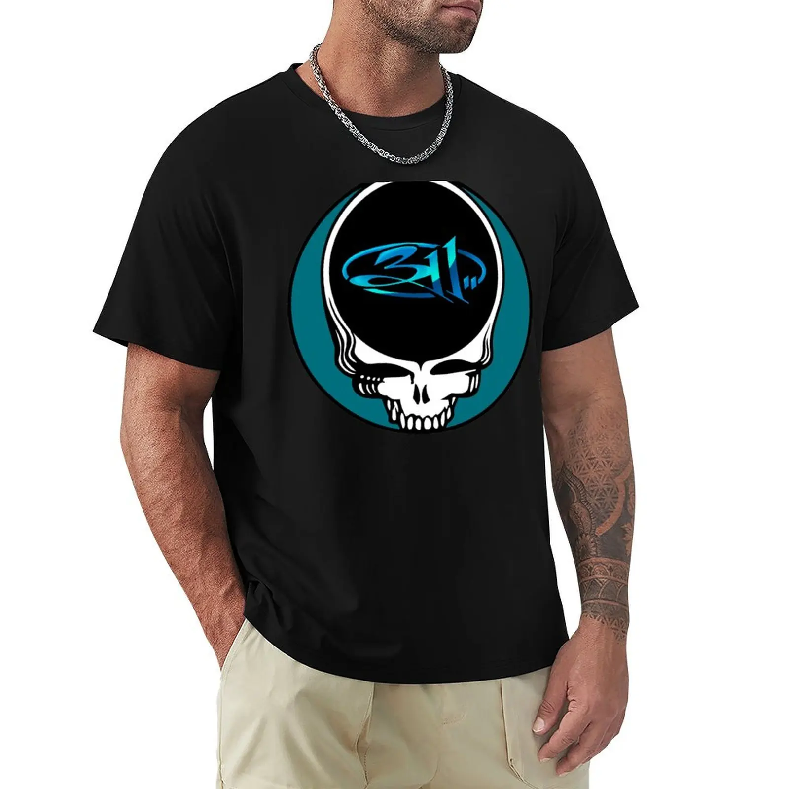 Music Band Logo Number 311 Show T-Shirt Classic Crew Neck Cotton T-Shirt