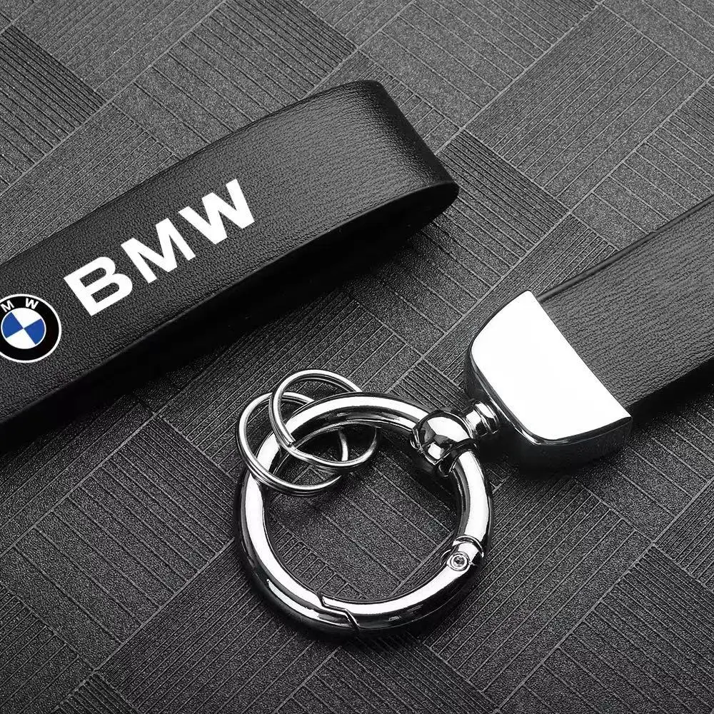 Leather Car Key Chain Rings Keychain For BMW E46 E90 E60 F30 F10 X2 X3 X5 X4 X6 X7 G30 G20 G32 G11 G12 Styling Accessories