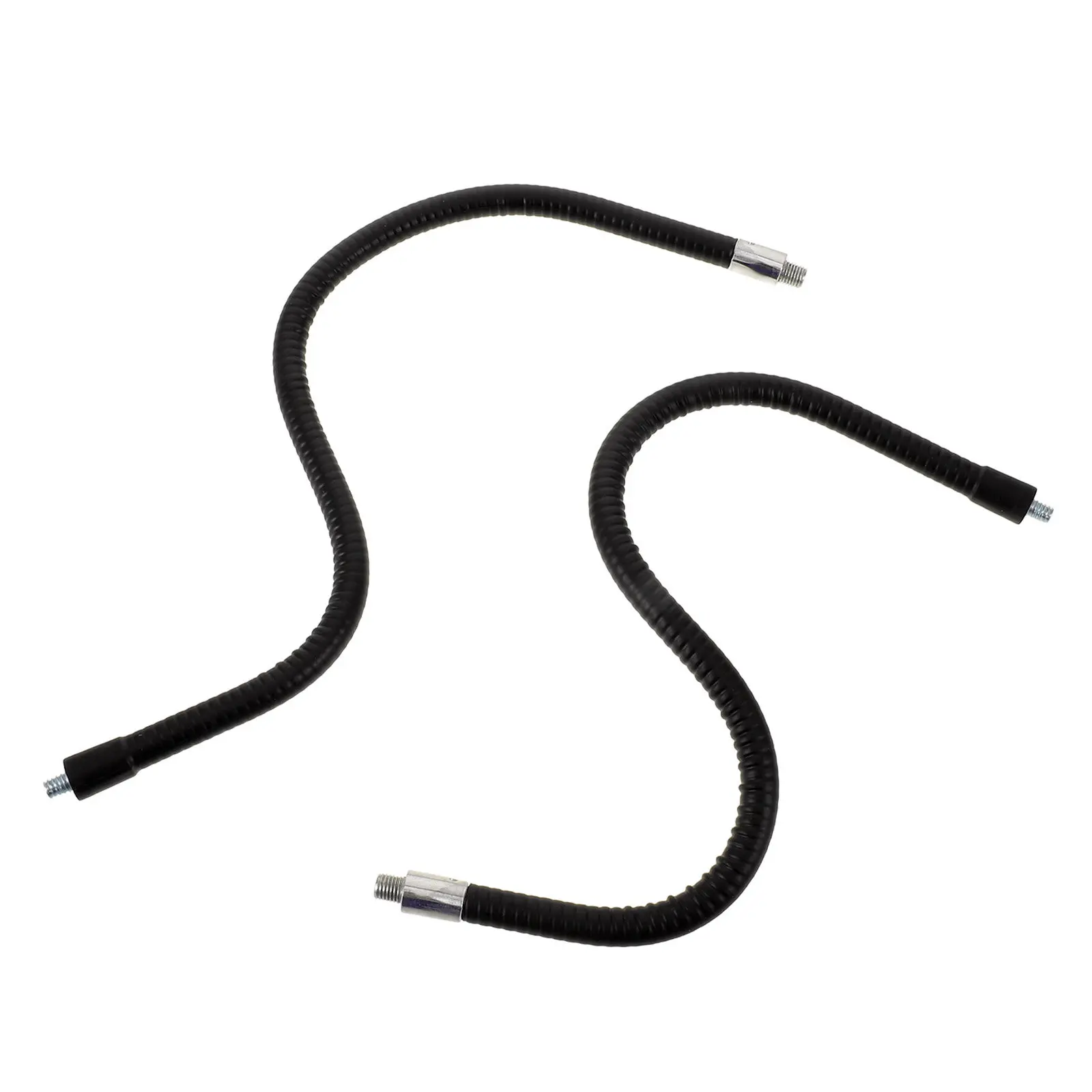 2Pcs Microphone Gooseneck Extension Arm Flexible Metal Tubing 15.75 Adjustable Threaded Adapter for Mic Stand Phone Holder