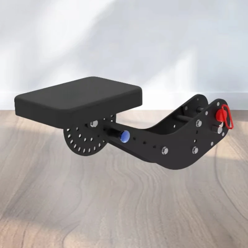 Full Body Workout Equipment Attachment Adjustable Portable Rowing Machine Chest Rest - PU Leather Pad and Seat Belt