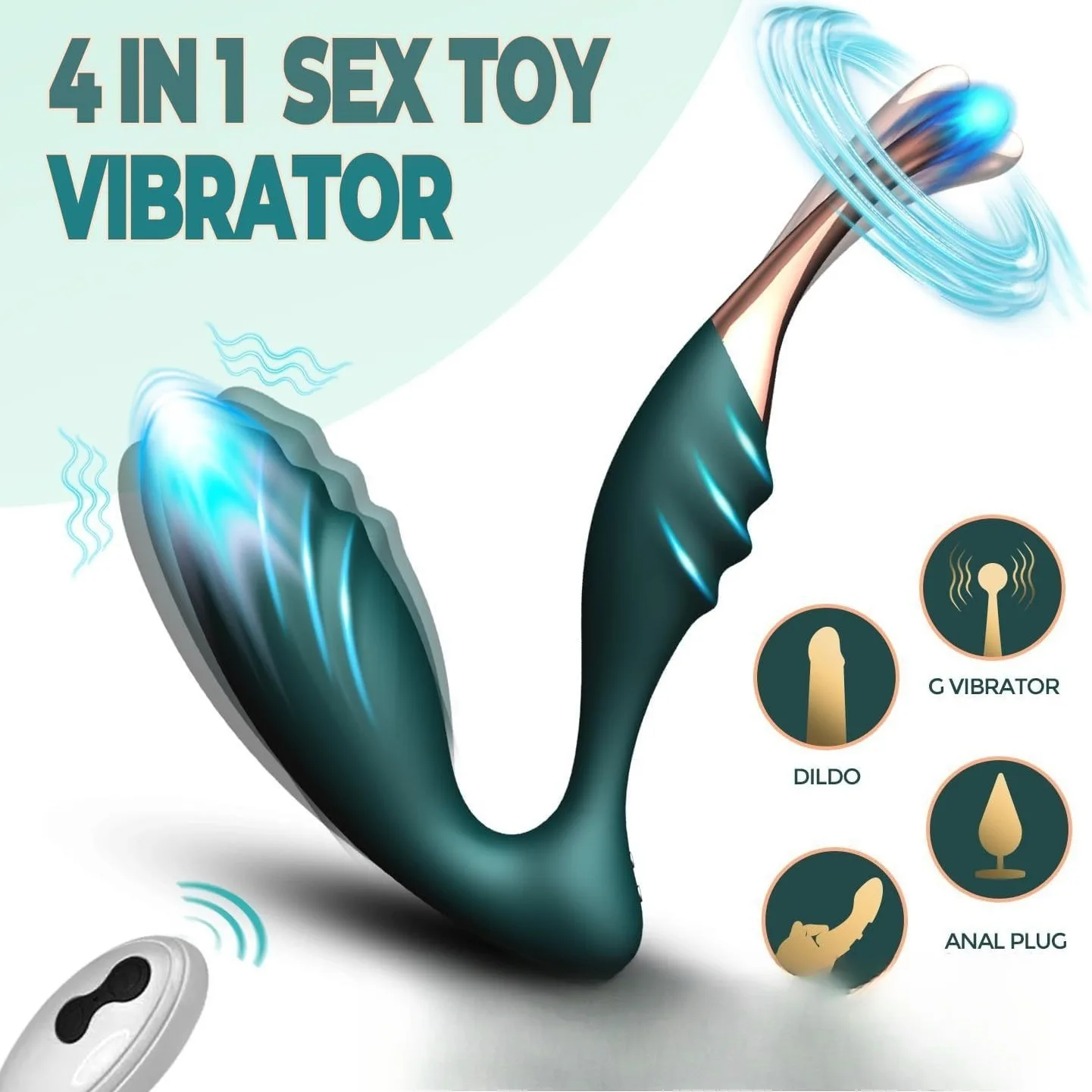 Clitoral Stimulator with Honey Bean Massage Head, Multiple Vibration Modes Personal Massager Adult Intimate Sex Toy view 2