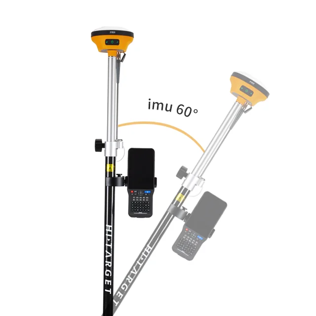 Hi Tiger V200 Gps Gnss Rover and Base, Language Switchable, Equipped with IMU Function, Capable of Loading Google Maps