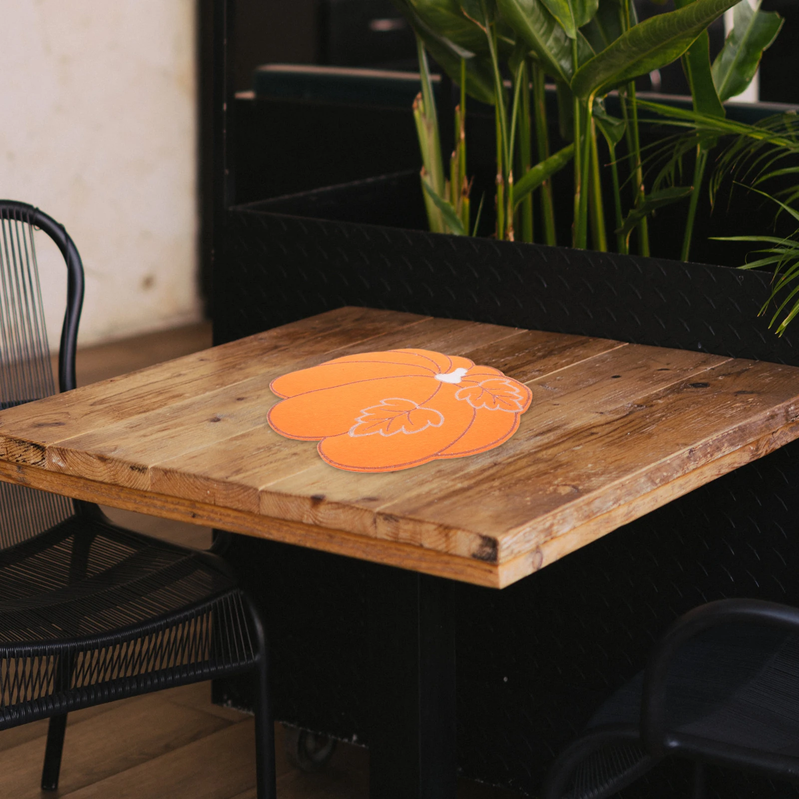 

4pcs Pumpkin Table Mats Placemats Non-Slip Insulated Decorative Coasters for Kitchen Dining Room Festival Thanksgiving