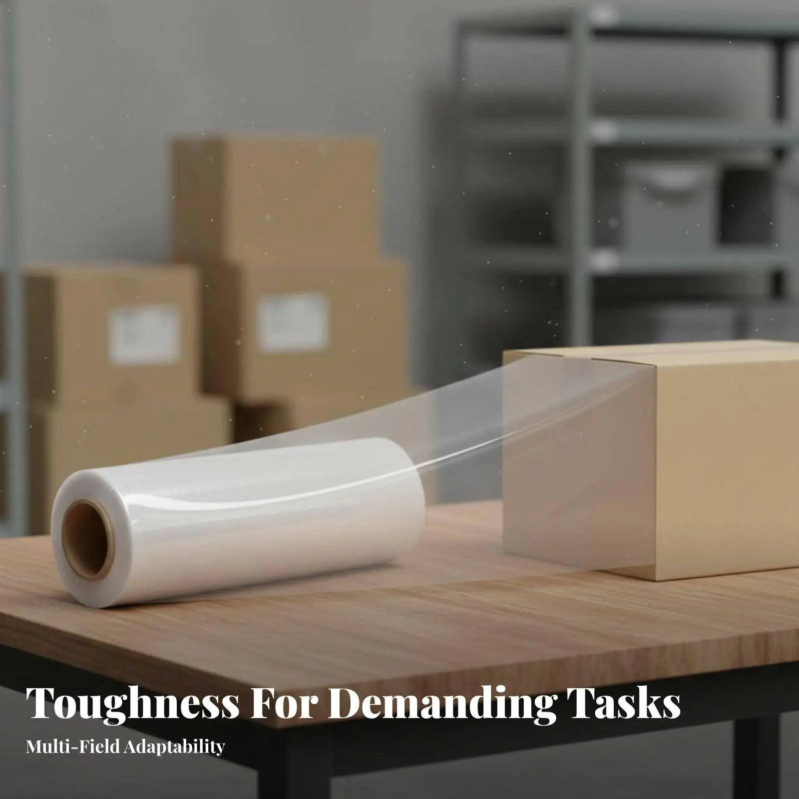 High Performance Wrapping Film Roll 400% Stretch Pallet Wrap Self Adhesive for Moving and Shipping