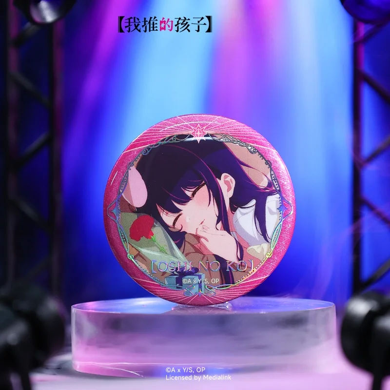 

58 мм аниме Oshi No Ko Hoshino Ai Arima Kana Kurokawa Akane косплей костюм значок булавка Spte жесть брошь аксессуары