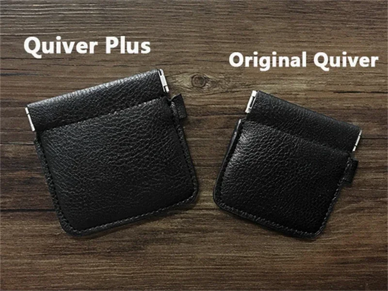 VDR Quiver Plus By Kelvin Chow (Gimmicks and Online Instructions) Close-up Magic Tricks Professional Amazing Genuine Leather Fun