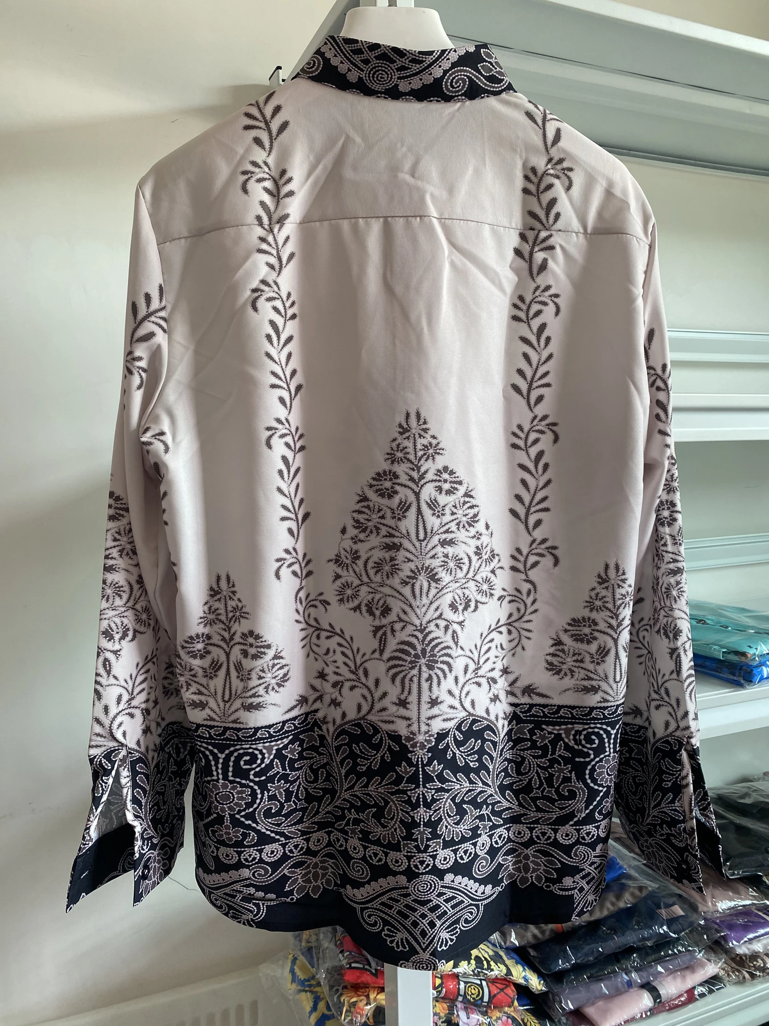 

Men's spring new luxury breathable long-sleeved lapel shirt HD plant 3D printed shirt formal casual social shirt fast shipping