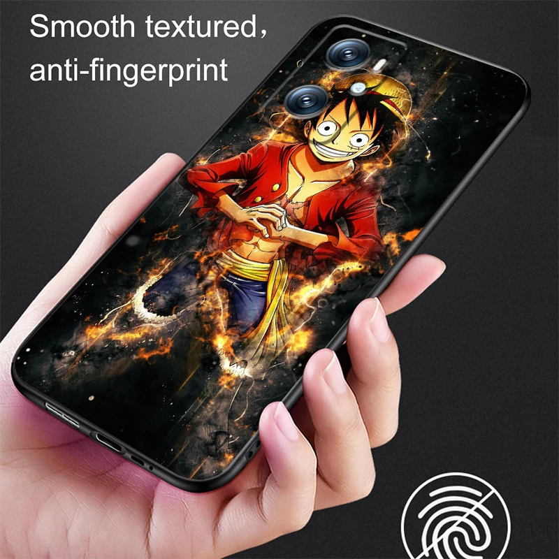 One Piece Animation Cartoon For OPPO Find X6 X5 X3 A54S A5 A94 A16 A53S A57 A74 A72 A98 A78 A96 A9 5G Black Phone Case