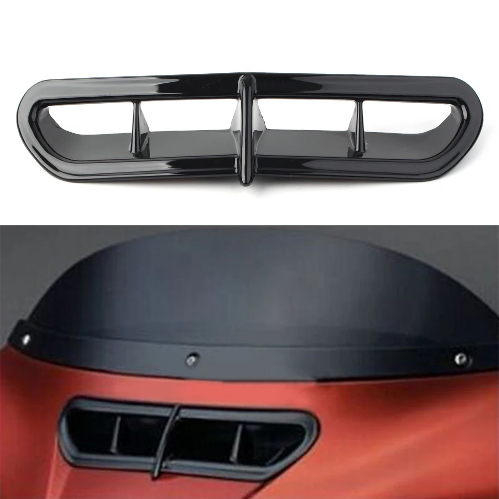 Motorbike Fairing Vent Air Duct Bezel For Harley Touring Electra Tri-Glide 2014 2015 2016 2017 2018 2019 2020 Gloss Black ABS